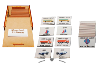 Juego de Memoria Bilingüe - Transportes