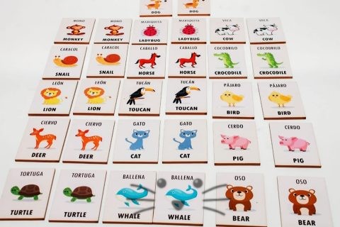 Juego de Memoria Bilingüe - Animales