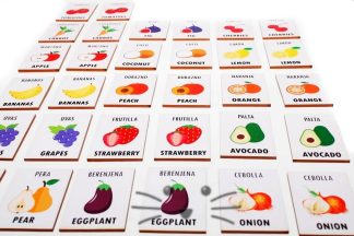 Juego de Memoria Bilingüe - Frutas y Verduras