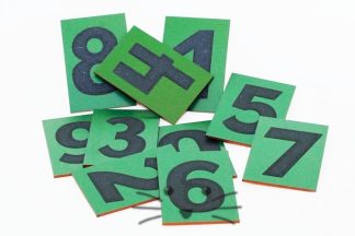 Números de Lija con caja para arena