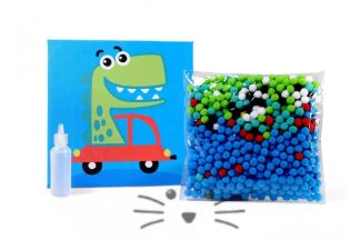 Pompomanía - Dino en Auto