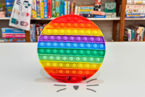 Pop It Gigante Silicona Círculo Arcoíris