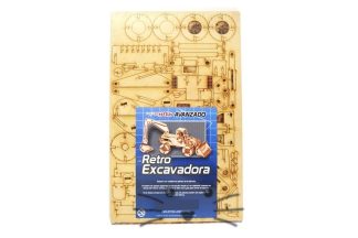 Puzzle 3D. Retroexcavadora para armar