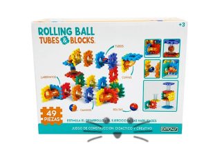 Rolling Ball, Tube & Blocks 49 Piezas