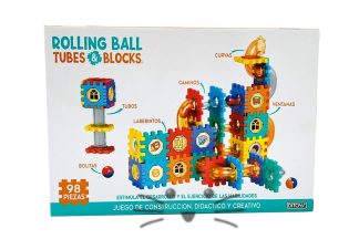 Rolling Ball, Tube & Blocks 98 Piezas