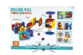 Rolling Ball, Tube & Blocks 98 Piezas