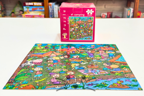 Rompecabezas de 100 piezas. El Camping