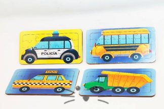 Rompecabezas 16 piezas. Transportes
