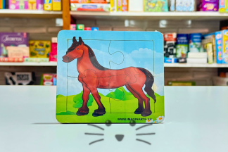 Rompecabezas de 4 piezas. Caballo