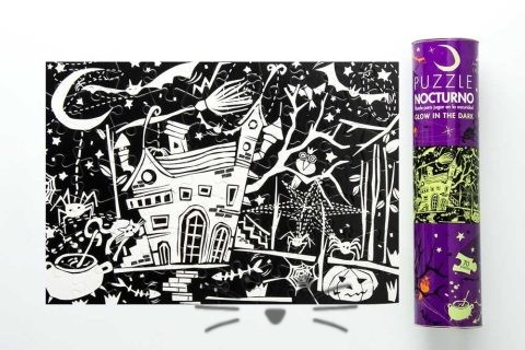 Rompecabezas Fluorescente 70 piezas. Casa Embrujada