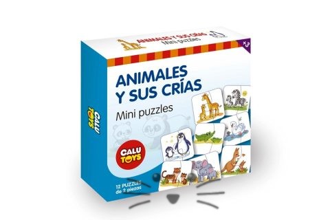Mini Rompecabezas Animalitos y sus Crías
