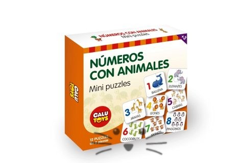 Mini Rompecabezas Animalitos y Números