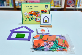 Rompecabezas Creativo de Madera con Tarjetas – 100 Piezas
