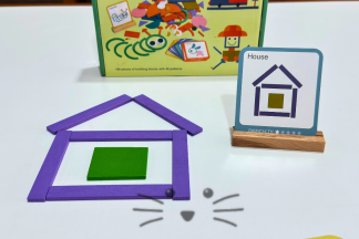 Rompecabezas Creativo de Madera con Tarjetas – 100 Piezas