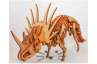 Puzzle 3D. Stiracosaurio para armar