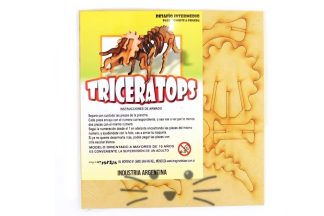 Puzzle 3D. Triceratops para armar