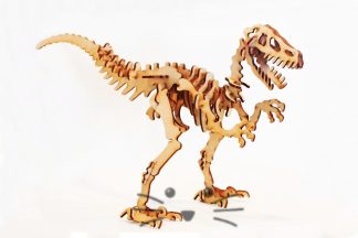 Puzzle 3D. Velociraptor para armar